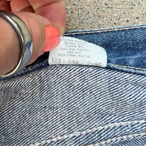 Vintage 80s Ladies Levi’s 501 6-button fly straight original jeans size 15 - Picture 11 of 12